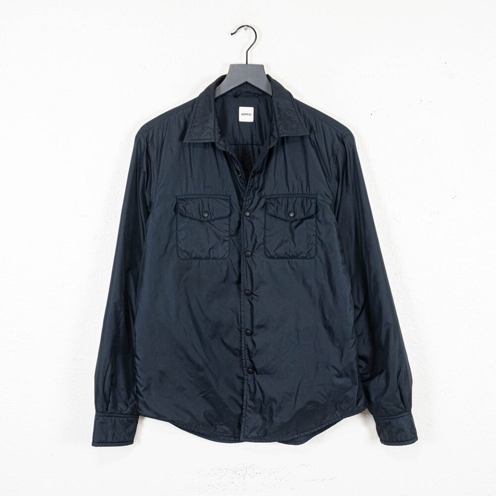 ASPESI 13 Piu Shirt Jacket Lightweight Padded Thermore navy size Small
